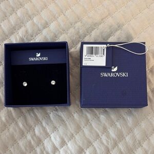 Swarovski Crystal Silver Earrings